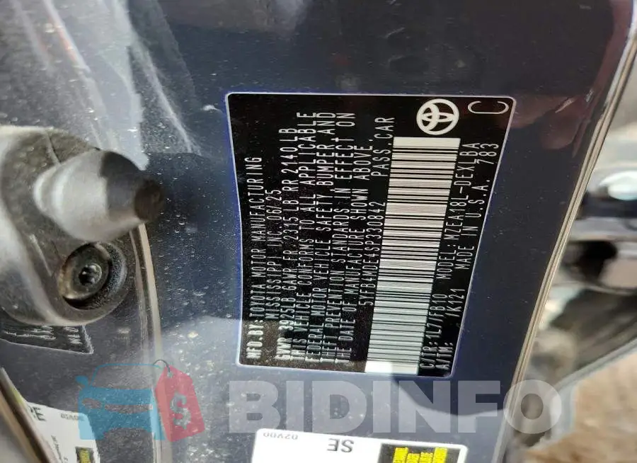5YFB4MDE4SP330842 Photo# 12