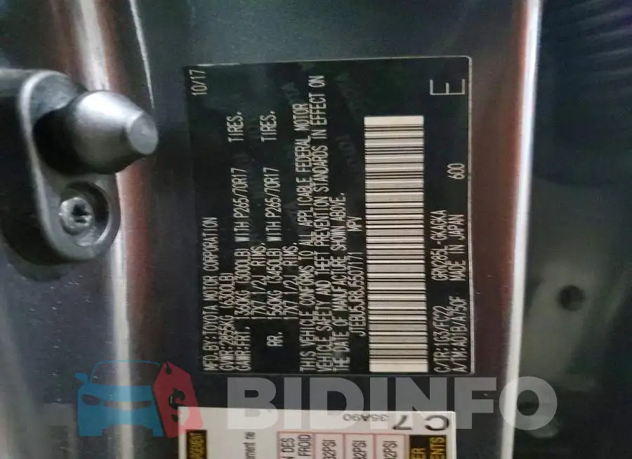 JTEBU5JR8J5507171 Photo# 14