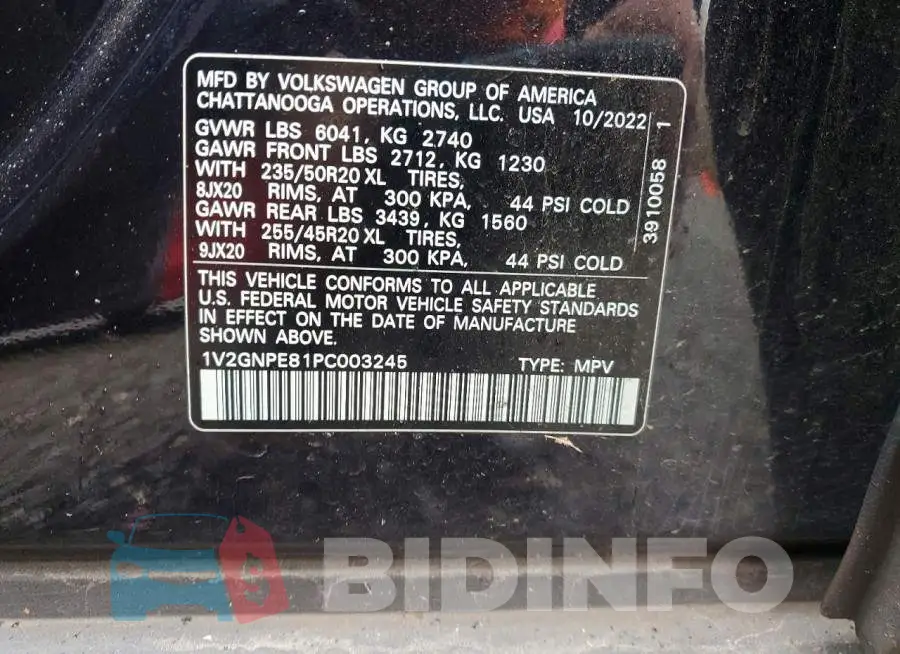 1V2GNPE81PC003245 Photo# 13