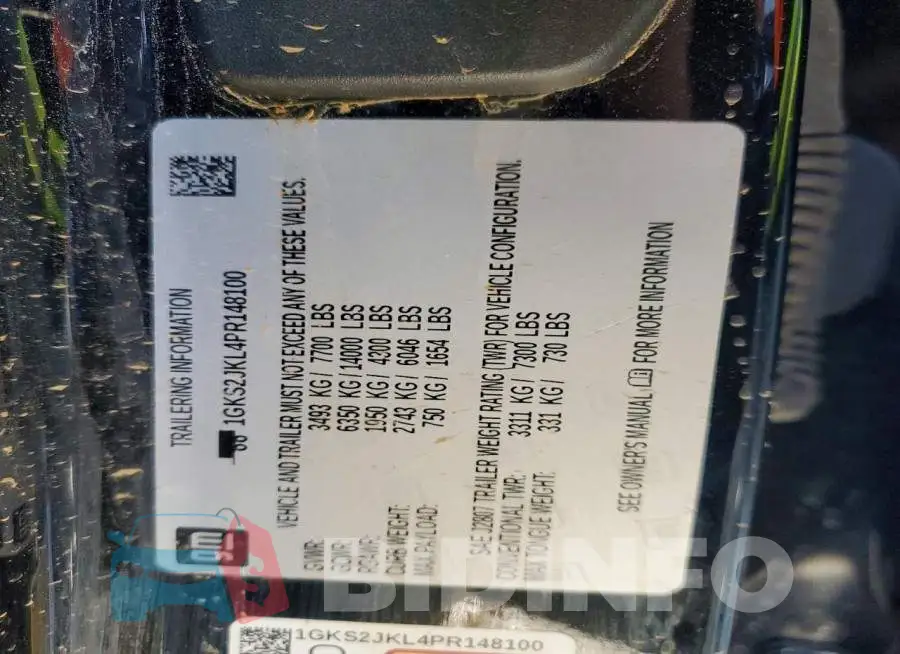 1GKS2JKL4PR148100 Photo# 13