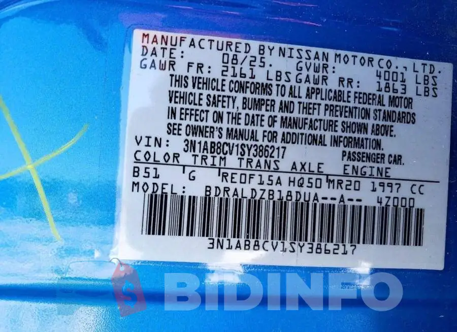 3N1AB8CV1SY386217 Photo# 12