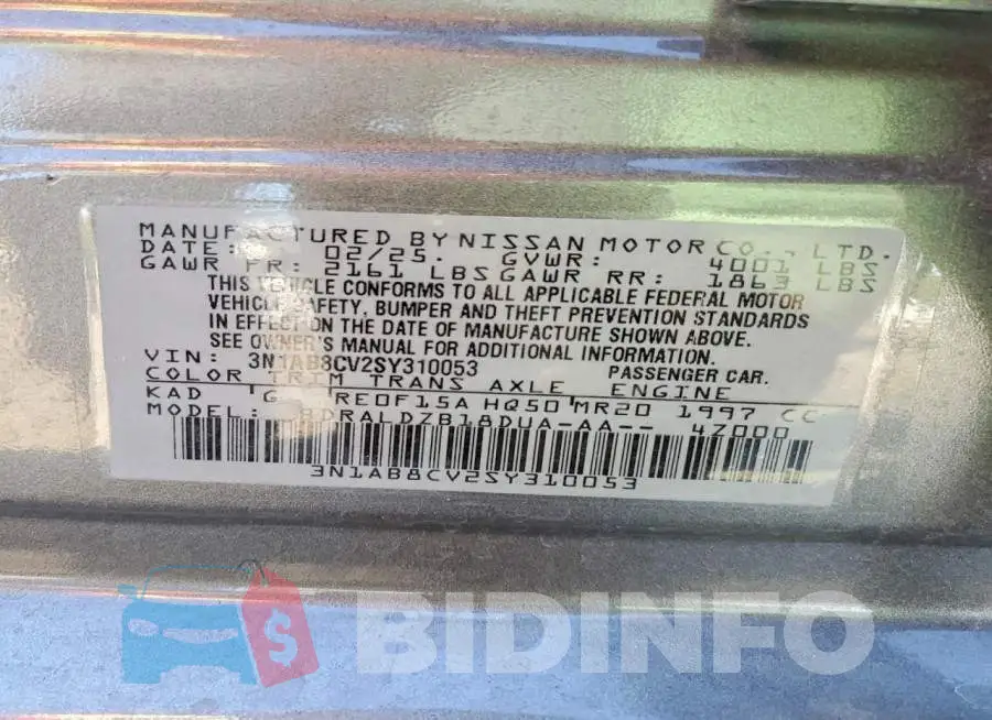 3N1AB8CV2SY310053 Photo# 12