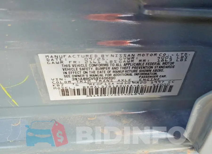 3N1AB8CV5SY406890 Photo# 13