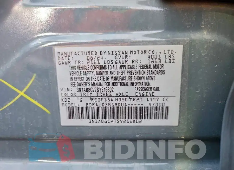 3N1AB8CV7SY216802 Photo# 13
