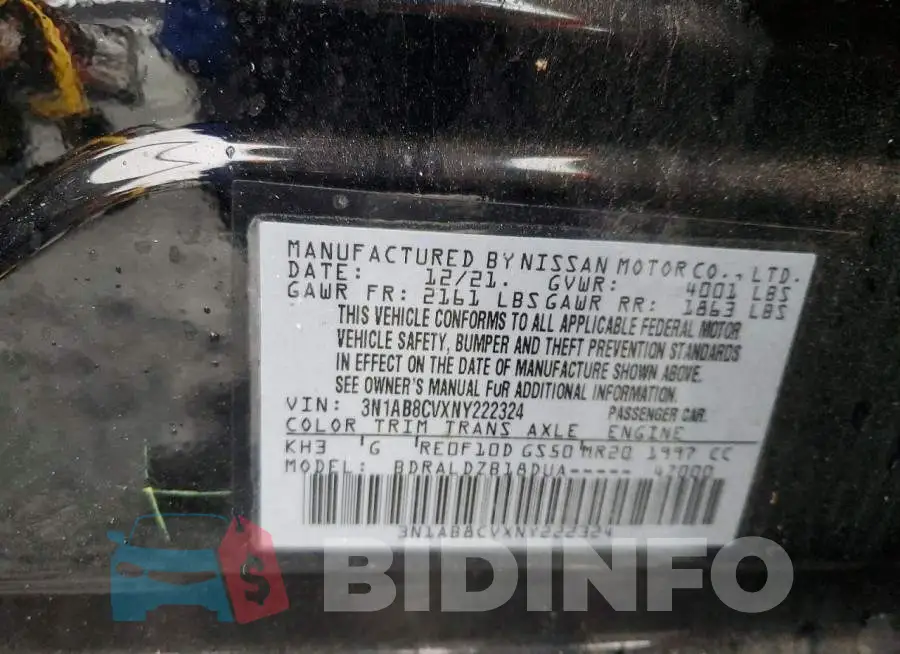 3N1AB8CVXNY222324 Photo# 12