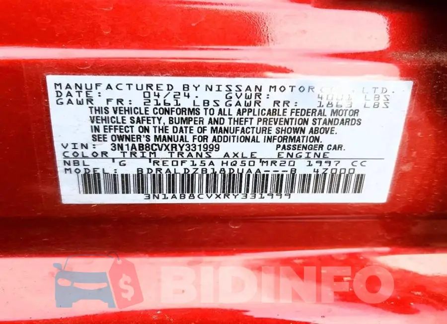 3N1AB8CVXRY331999 Photo# 13