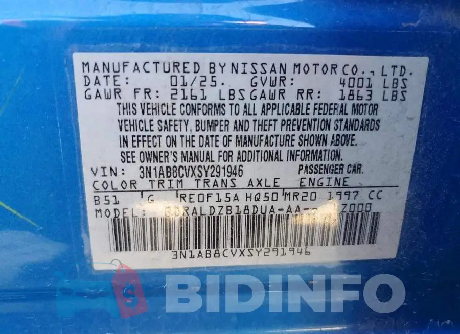 3N1AB8CVXSY291946 Photo# 12