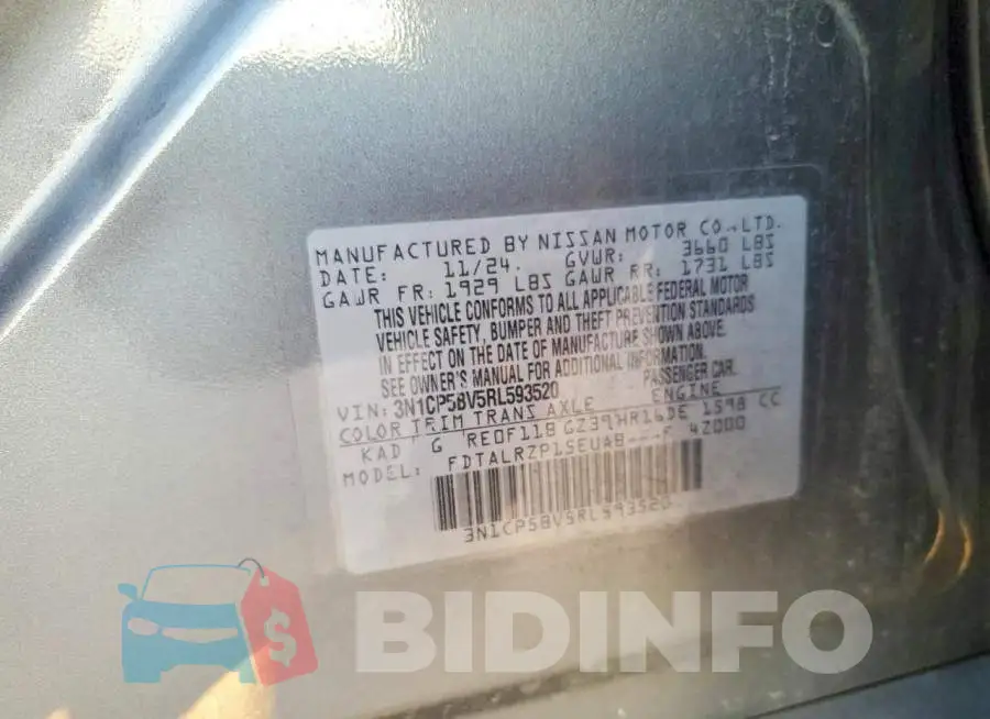 3N1CP5BV5RL593520 Photo# 13