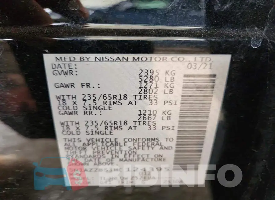 5N1AZ2BS3MC124395 Photo# 13