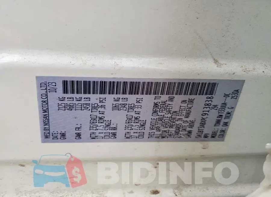 5N1BT3ABXPC913838 Photo# 13