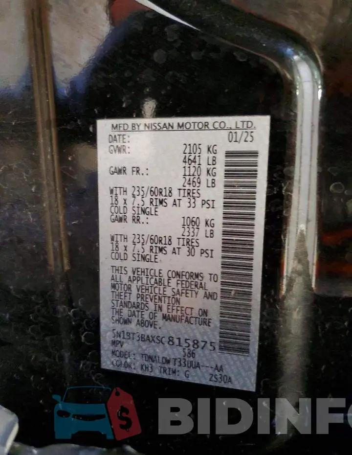 5N1BT3BAXSC815875 Photo# 14
