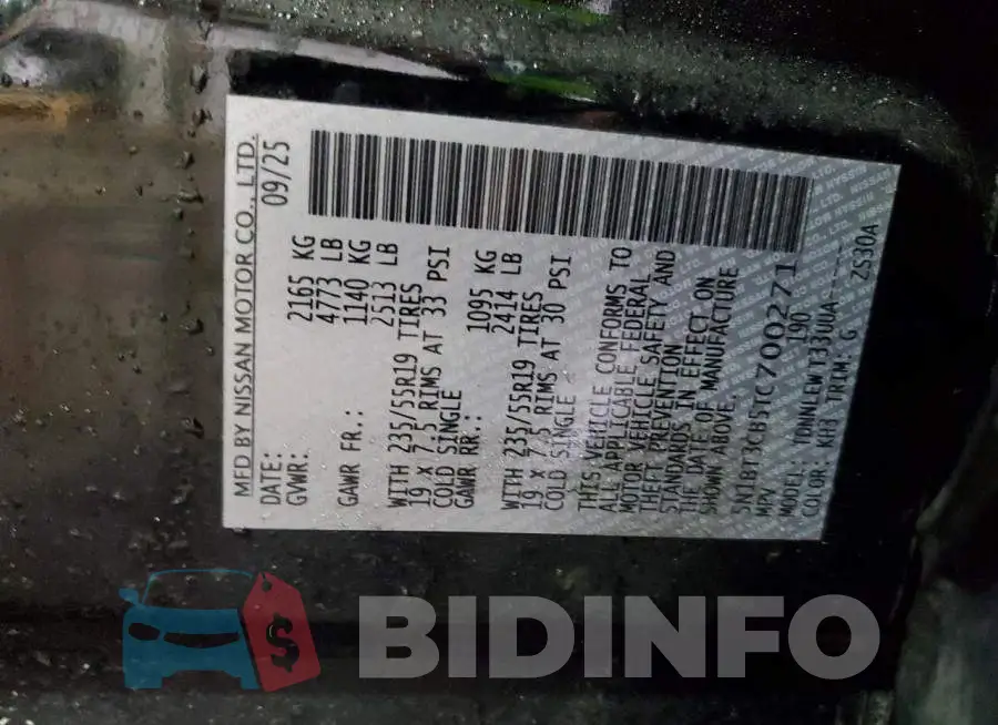 5N1BT3CB5TC700271 Photo# 14
