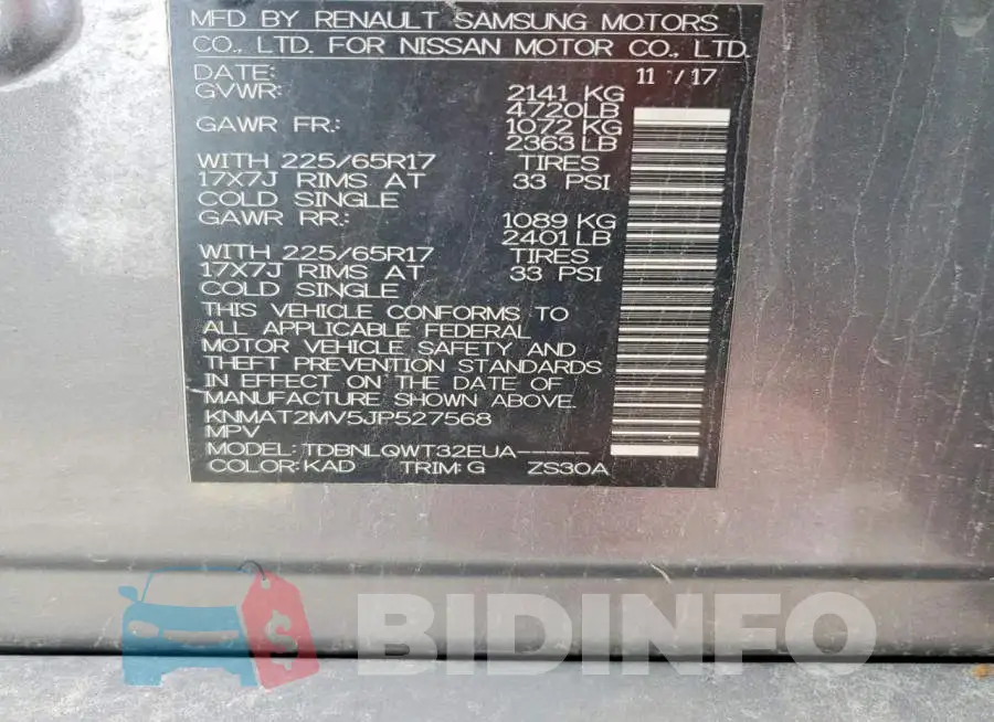 KNMAT2MV5JP527568 Photo# 12