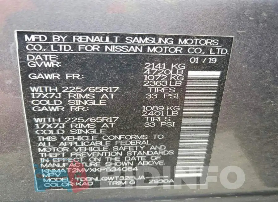 KNMAT2MVXKP534064 Photo# 14