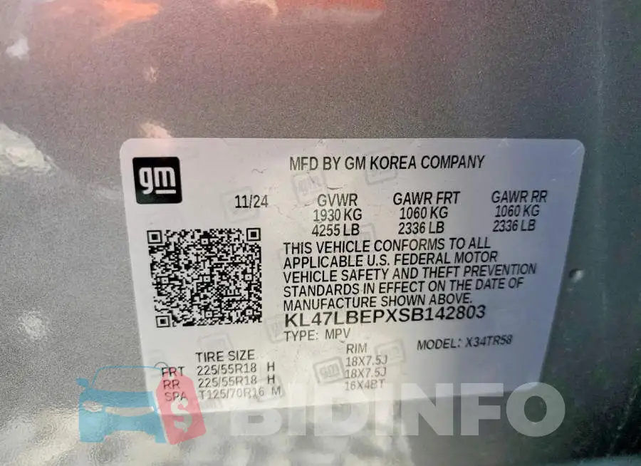 KL47LBEPXSB142803 Photo# 12
