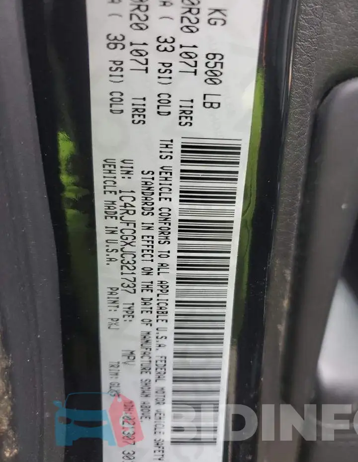 1C4RJFCGXJC321737 Photo# 13