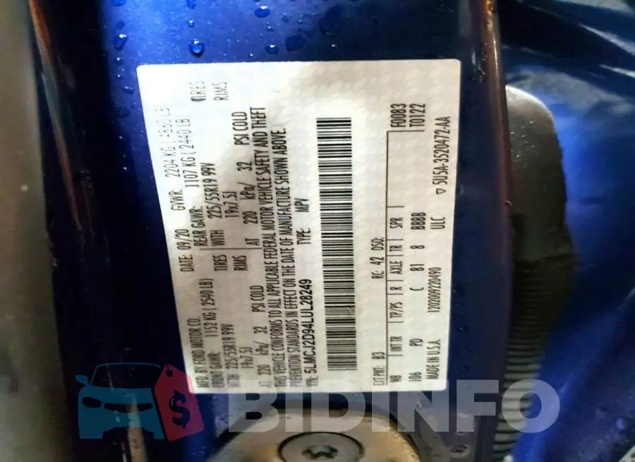 5LMCJ2D94LUL28249 Photo# 12
