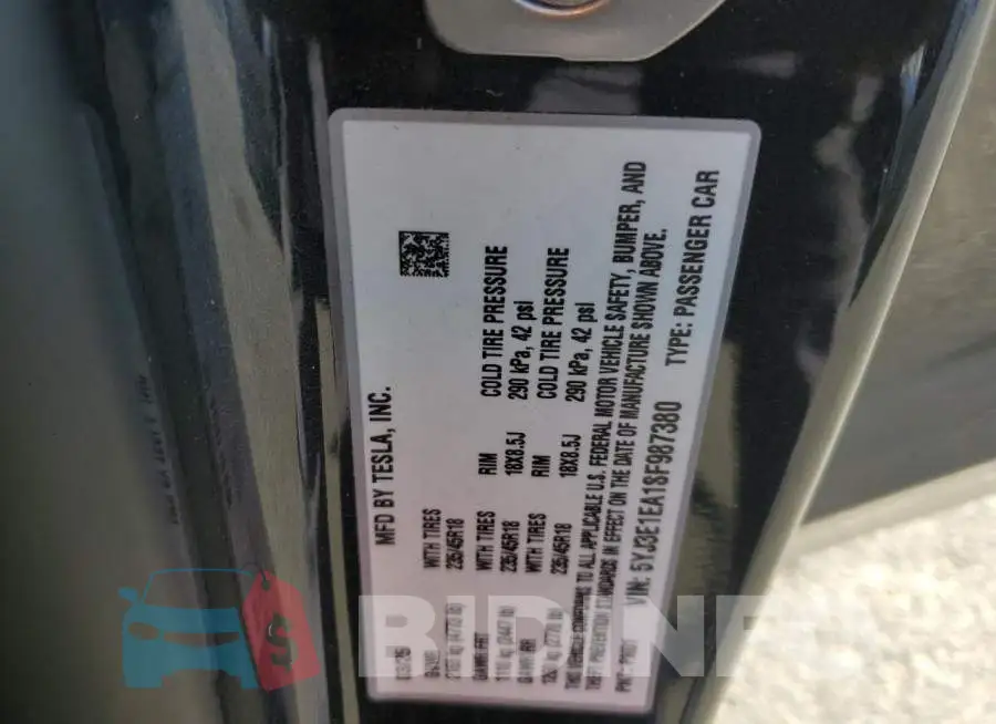 5YJ3E1EA1SF987380 Photo# 12