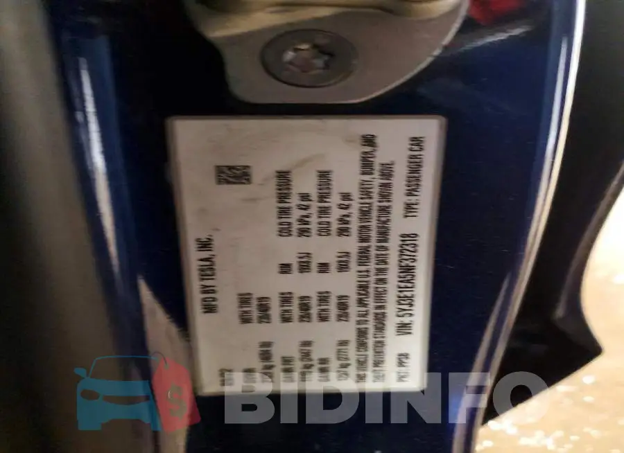 5YJ3E1EA5NF372318 Photo# 13