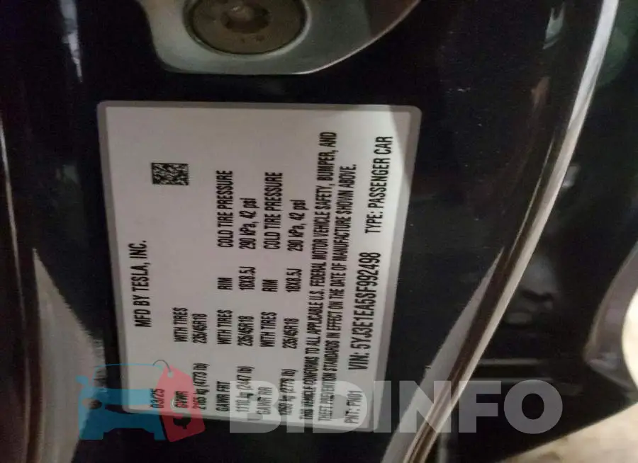 5YJ3E1EA5SF992498 Photo# 13