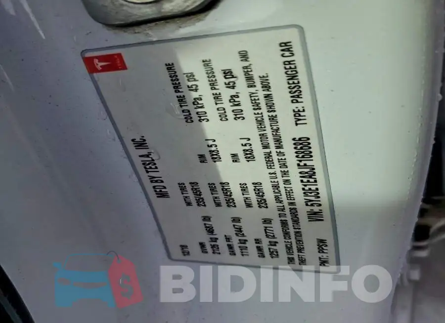 5YJ3E1EA8JF168686 Photo# 12