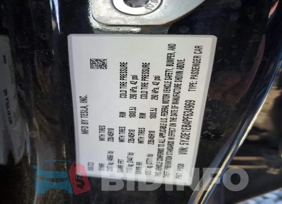 5YJ3E1EB4PF634969 Photo# 12
