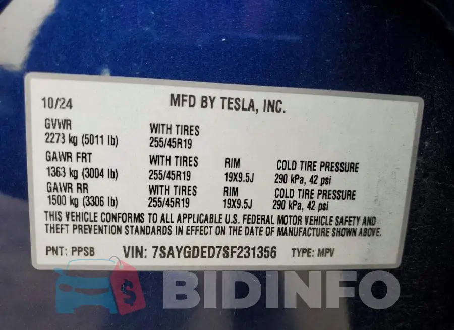 7SAYGDED7SF231356 Photo# 12