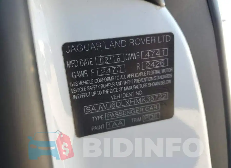 SAJWJ6DLXHMK35722 Photo# 12