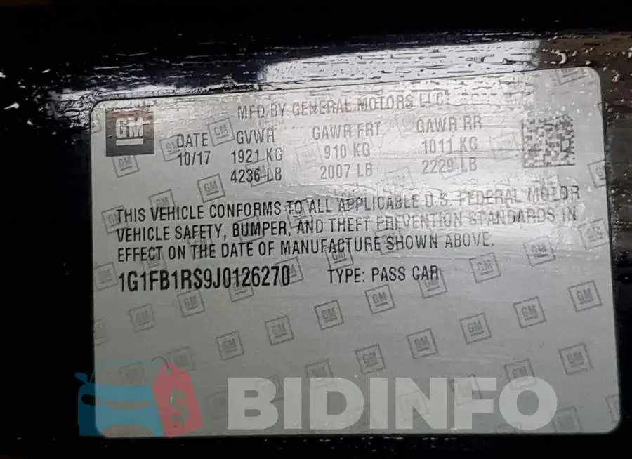 1G1FB1RS9J0126270 Photo# 13