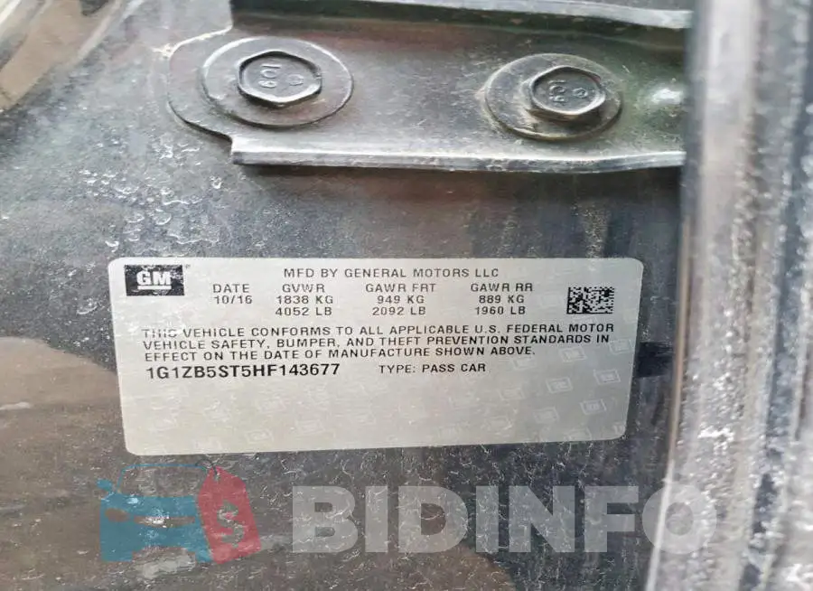 1G1ZB5ST5HF143677 Photo# 12