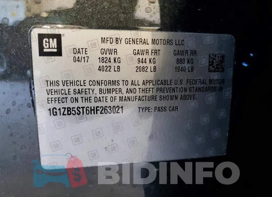 1G1ZB5ST6HF263021 Photo# 12