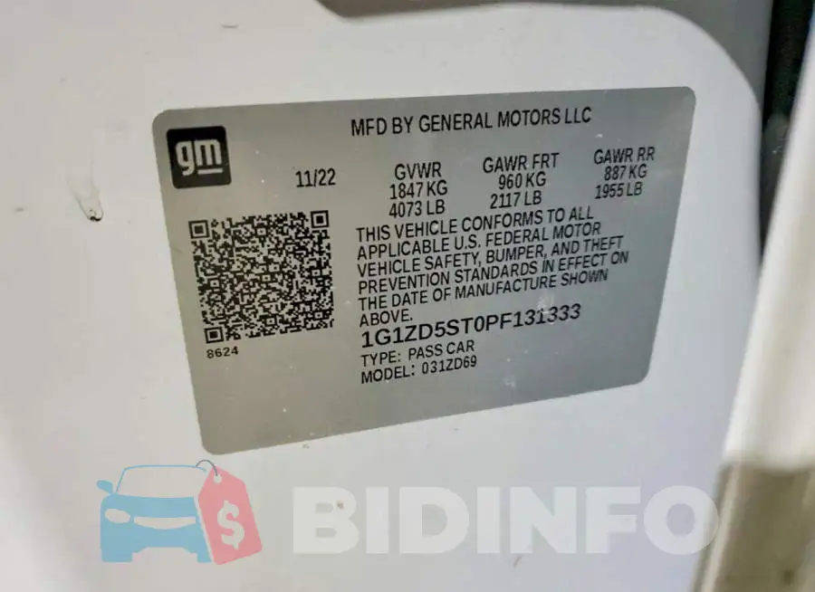 1G1ZD5ST0PF131333 Photo# 12