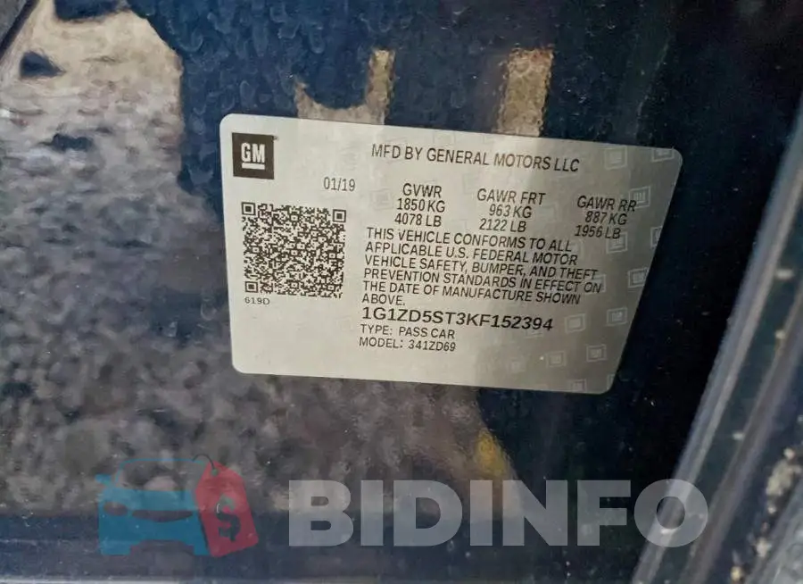 1G1ZD5ST3KF152394 Photo# 12