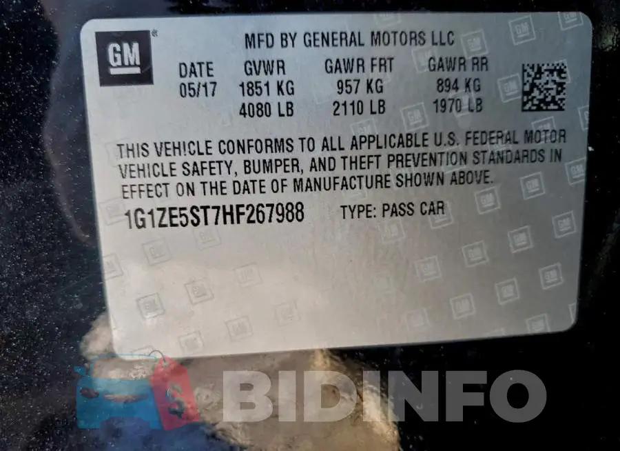 1G1ZE5ST7HF267988 Photo# 12