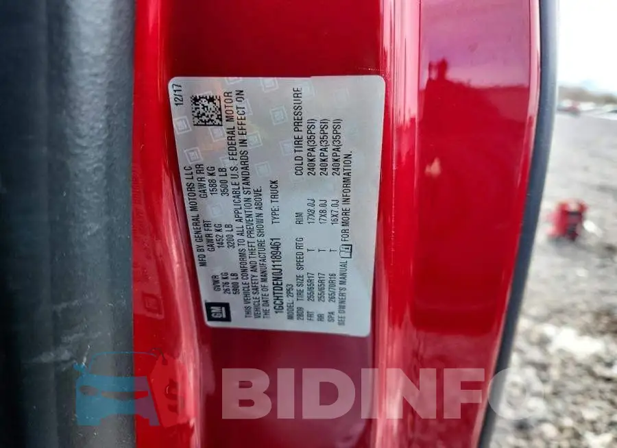 1GCHTDEN0J1189461 Photo# 12