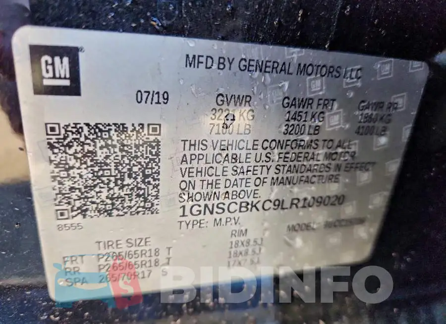 1GNSCBKC9LR109020 Photo# 13