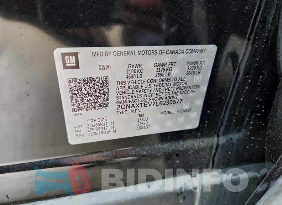 2GNAXTEV7L6230577 Photo# 13