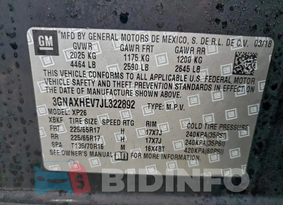 3GNAXHEV7JL322892 Photo# 12