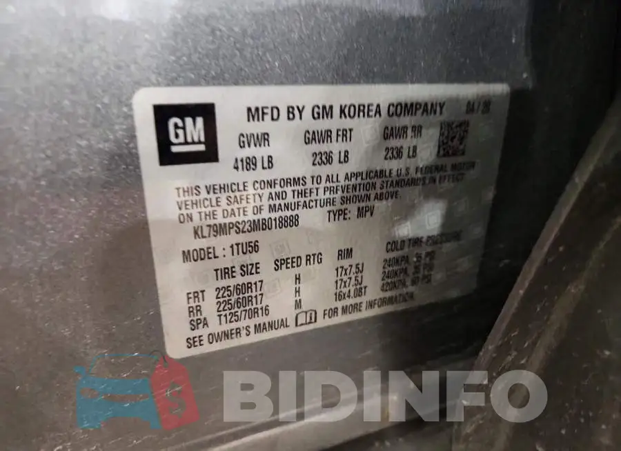KL79MPS23MB018888 Photo# 13