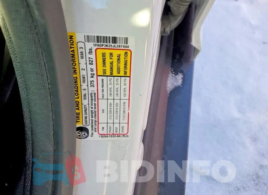 1FADP3K25JL287404 Photo# 13