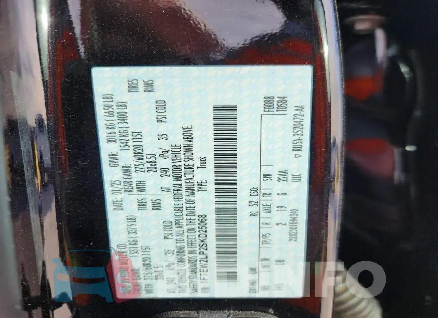 1FTEW2LP2SKD25068 Photo# 13