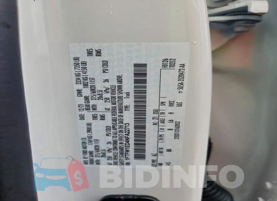 1FTFW1ED4NFA22713 Photo# 12
