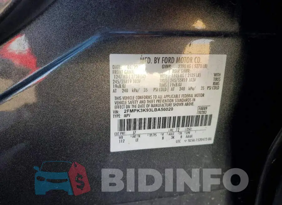 2FMPK3K93LBA56020 Photo# 13