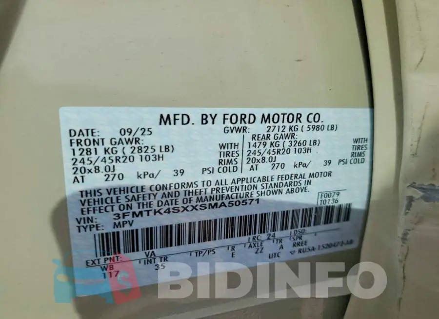 3FMTK4SXXSMA50571 Photo# 13