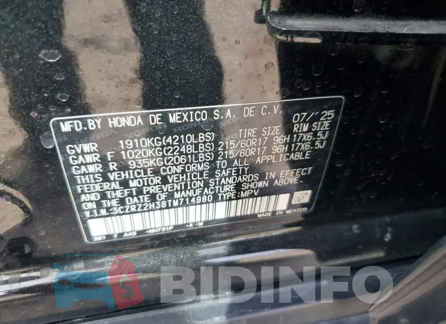 3CZRZ2H38TM714980 Photo# 12