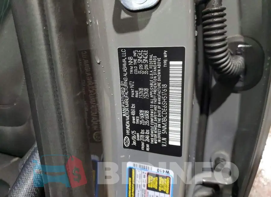 5NMJBCDE6SH517618 Photo# 14
