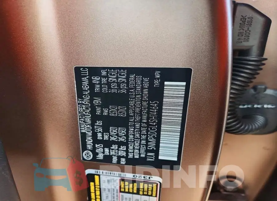 5NMP5DGL4SH144645 Photo# 13