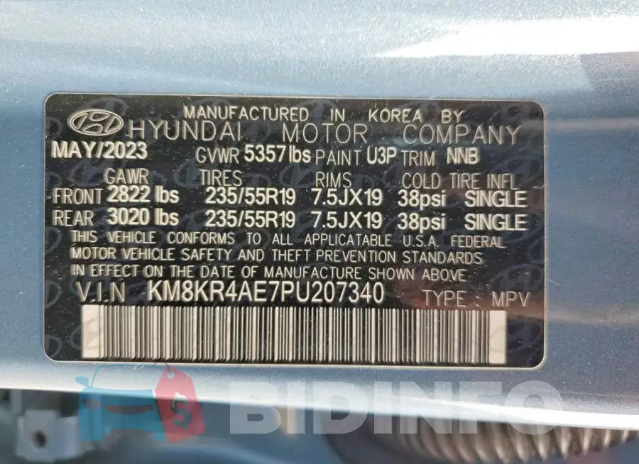KM8KR4AE7PU207340 Photo# 13