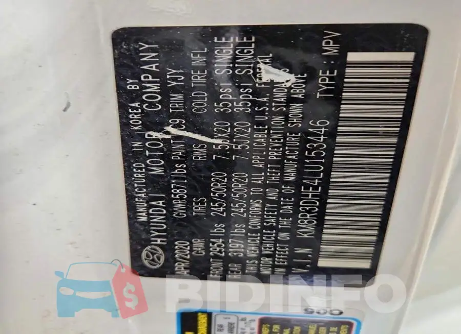 KM8R3DHE4LU153446 Photo# 14