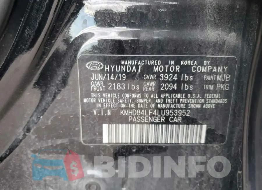KMHD84LF4LU953952 Photo# 12
